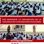 FGE promueve la prevención de la violencia en comunidades escolares