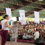 Indira Vizcaíno y más de 6 mil colimenses se reúnen y agradecen a la presidenta Claudia Sheinbaum su trabajo y resultados al pueblo