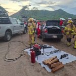 Fatal accidente vehicular en El Colomo; CRUM, Cruz Roja, Marina y PC Manzanillo brindan atención