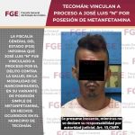 Tecomán: vinculan a proceso a José Luis “N” por posesión de metanfetamina
