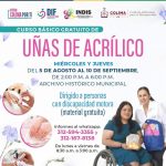 Promueven curso gratuito de uñas acrílicas para personas con discapacidad motriz en Colima