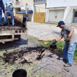 Realiza Ayuntamiento de Colima jornada de bacheo sobre la avenida Ignacio Sandoval