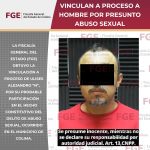 Vinculan a proceso a hombre por presunto abuso sexual